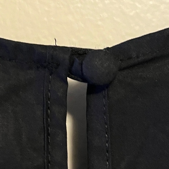 Chepé Made In Italy Black 100% Poplin Cotton Puff Sleeve Black Midi Dress Sz XS - Picture 9 of 14